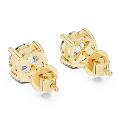 Zarelle Round Solitaire Studs