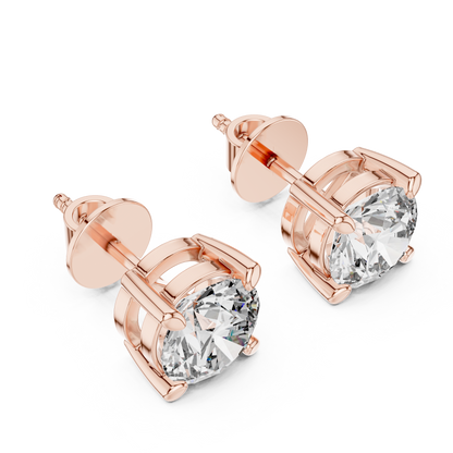 Zarelle Round Solitaire Studs