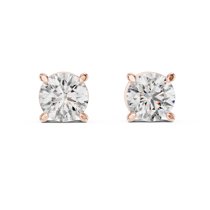 Zarelle Round Solitaire Studs
