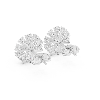 Elvanna Pear Bloom Diamond Studs