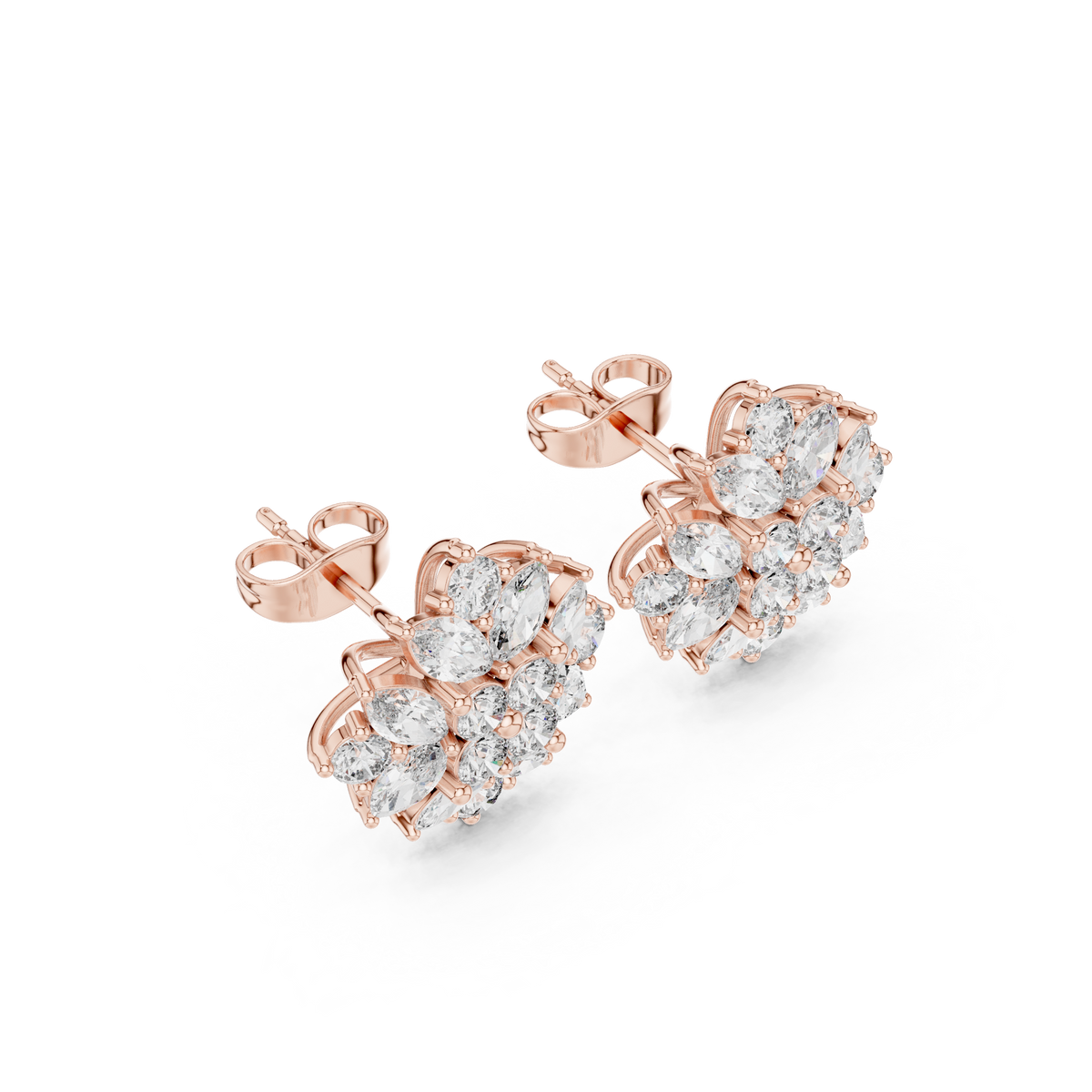 Elvarielle Bloom Diamond Studs