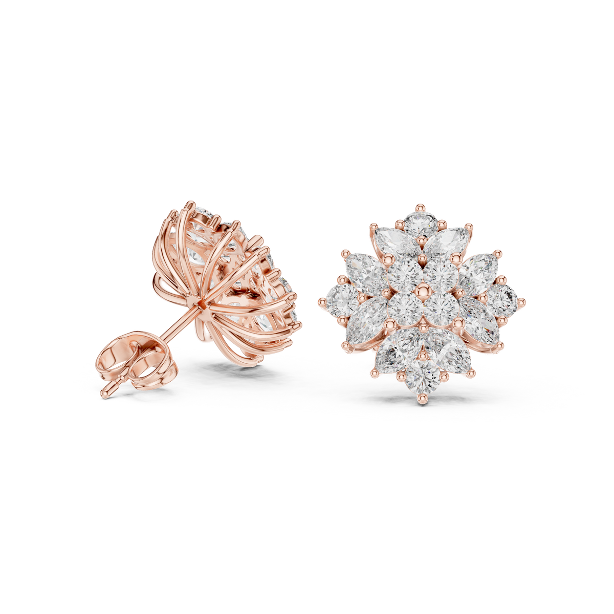 Elvarielle Bloom Diamond Studs
