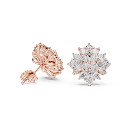 Elvarielle Bloom Diamond Studs