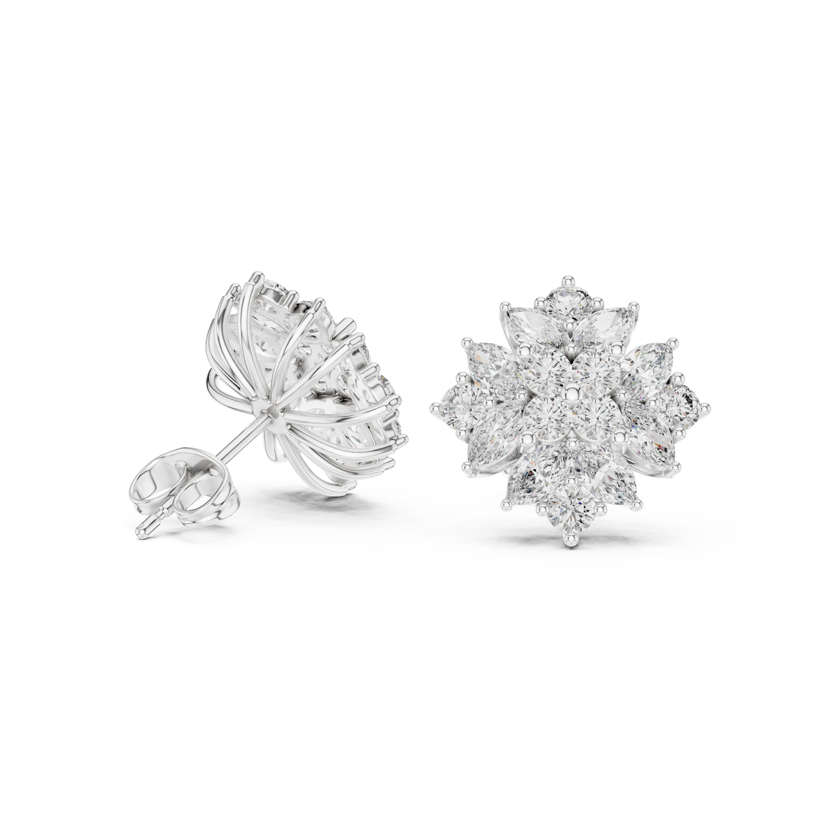 Elvarielle Bloom Diamond Studs
