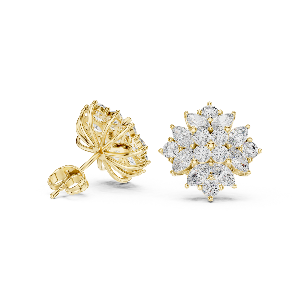 Elvarielle Bloom Diamond Studs