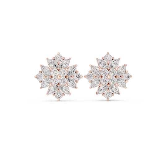 Elvarielle Bloom Diamond Studs
