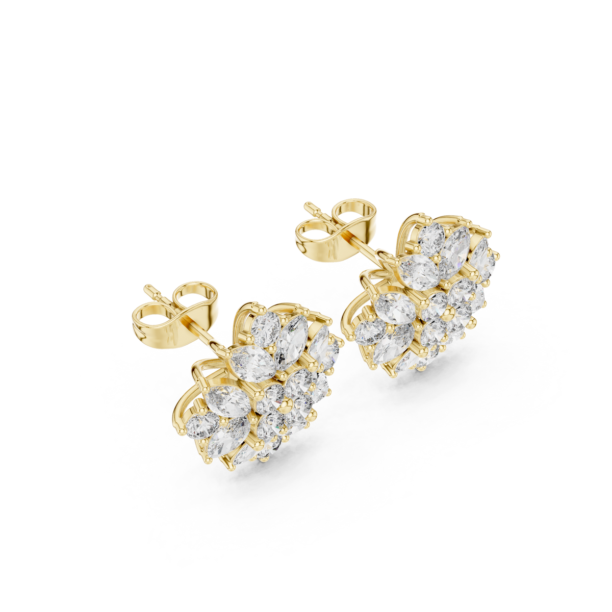 Elvarielle Bloom Diamond Studs