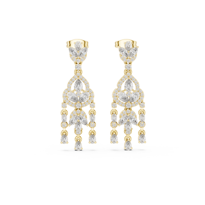 Zeloria Floral Cascade Diamond Drop