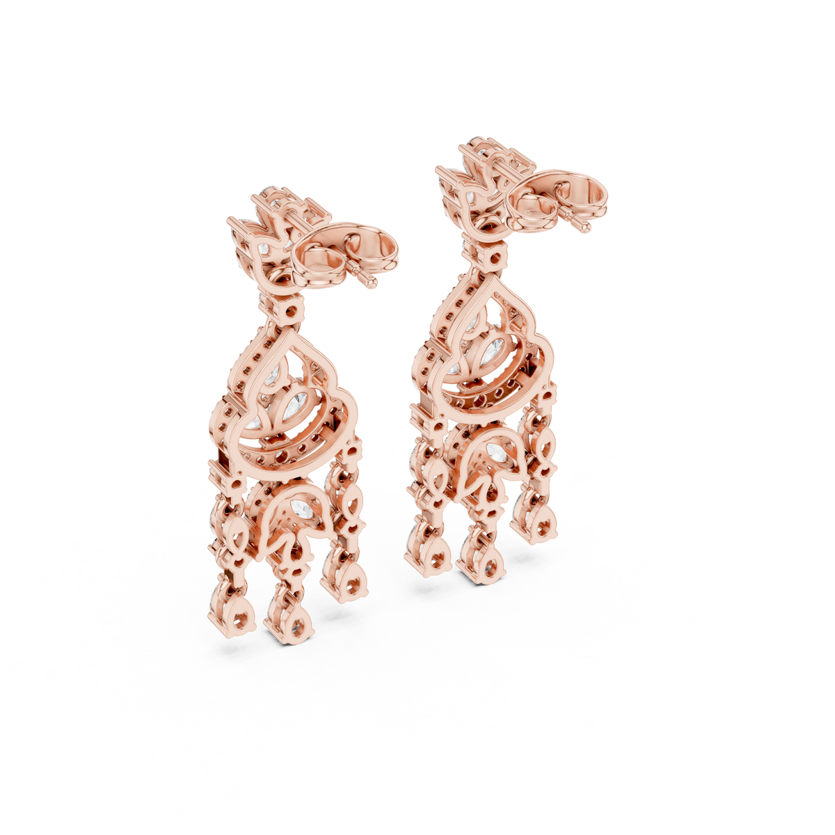 Zeloria Floral Cascade Diamond Drop