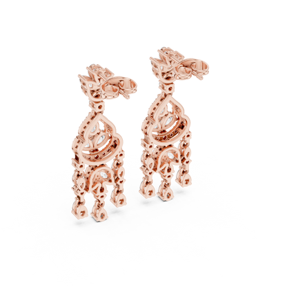 Zeloria Floral Cascade Diamond Drop
