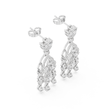 Zeloria Floral Cascade Diamond Drop