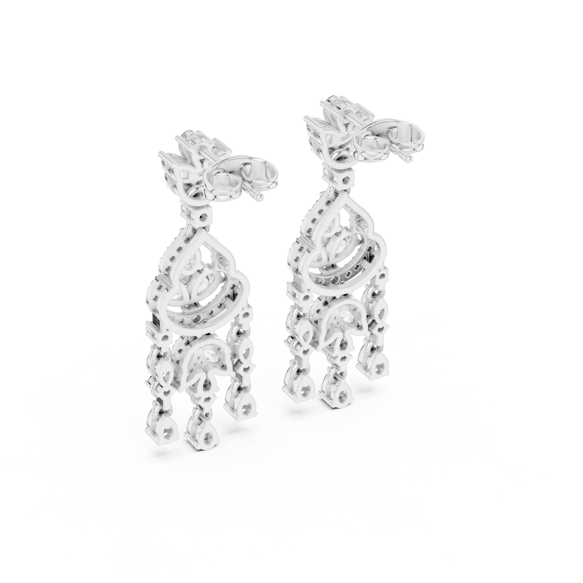 Zeloria Floral Cascade Diamond Drop