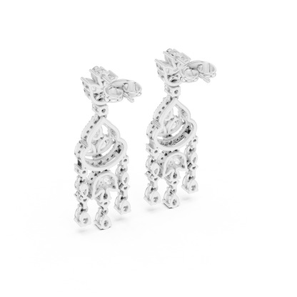 Zeloria Floral Cascade Diamond Drop