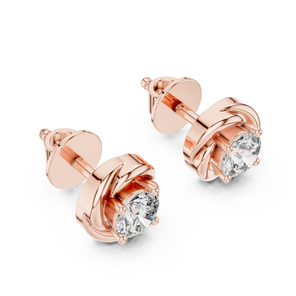 Liora Sculpted Round Bloom Studs