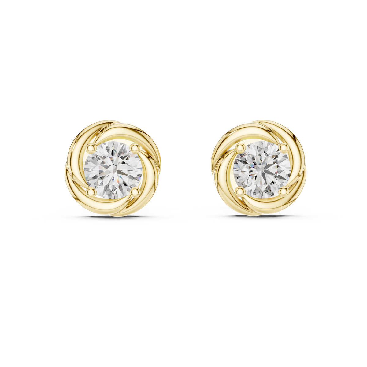 Liora Sculpted Round Bloom Studs