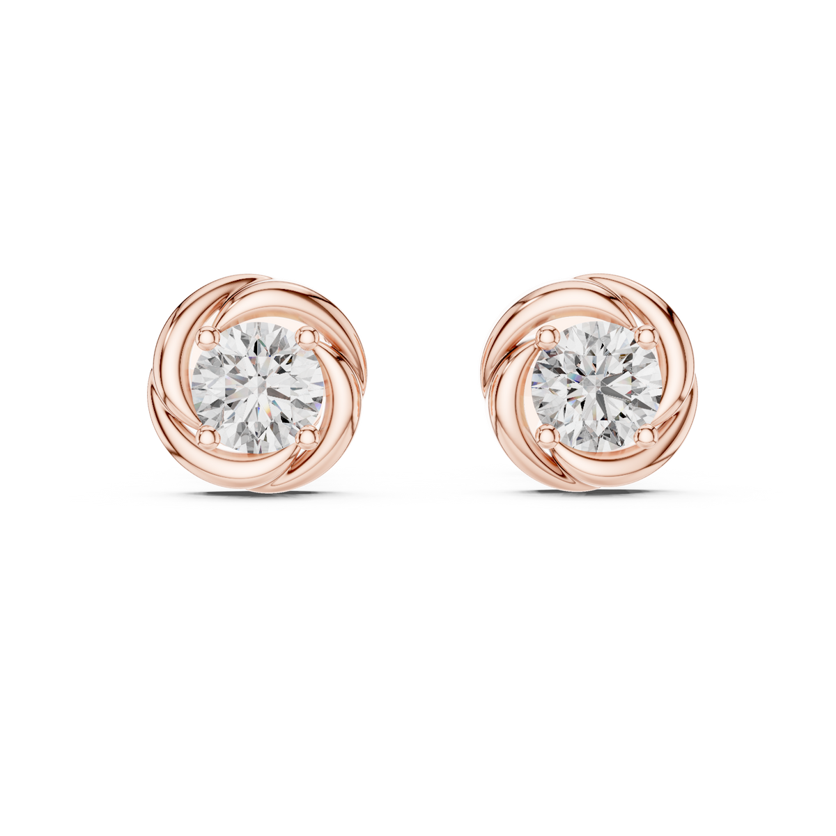 Liora Sculpted Round Bloom Studs
