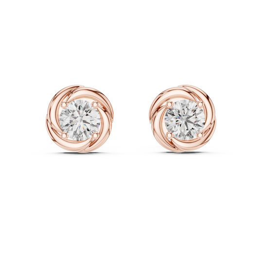 Liora Sculpted Round Bloom Studs