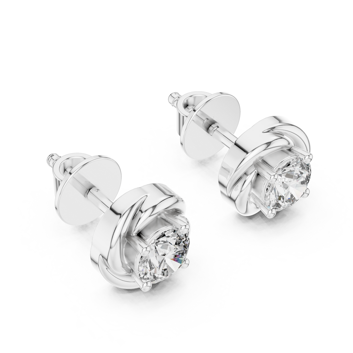 Liora Sculpted Round Bloom Studs