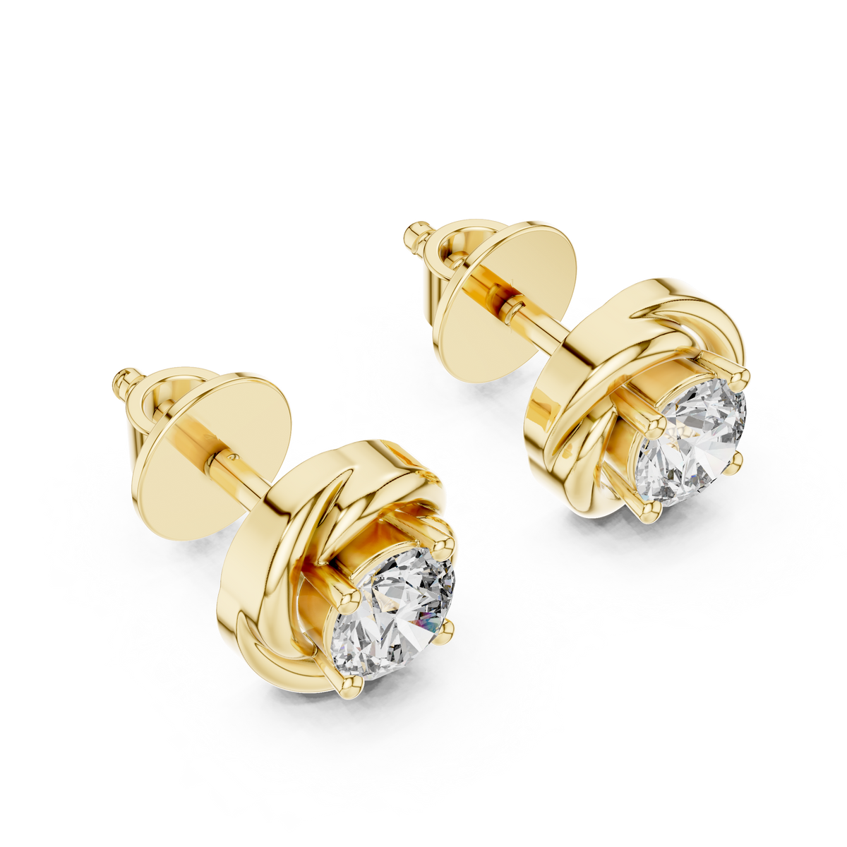 Liora Sculpted Round Bloom Studs