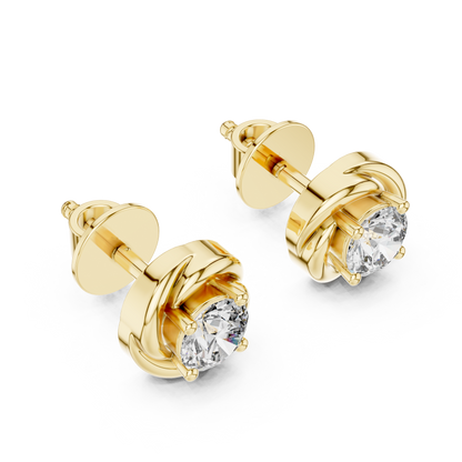 Liora Sculpted Round Bloom Studs