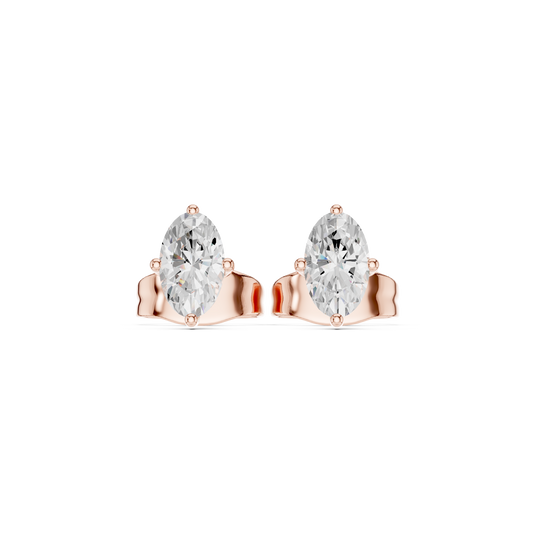 Celestine Marquise Diamond Embrace Studs