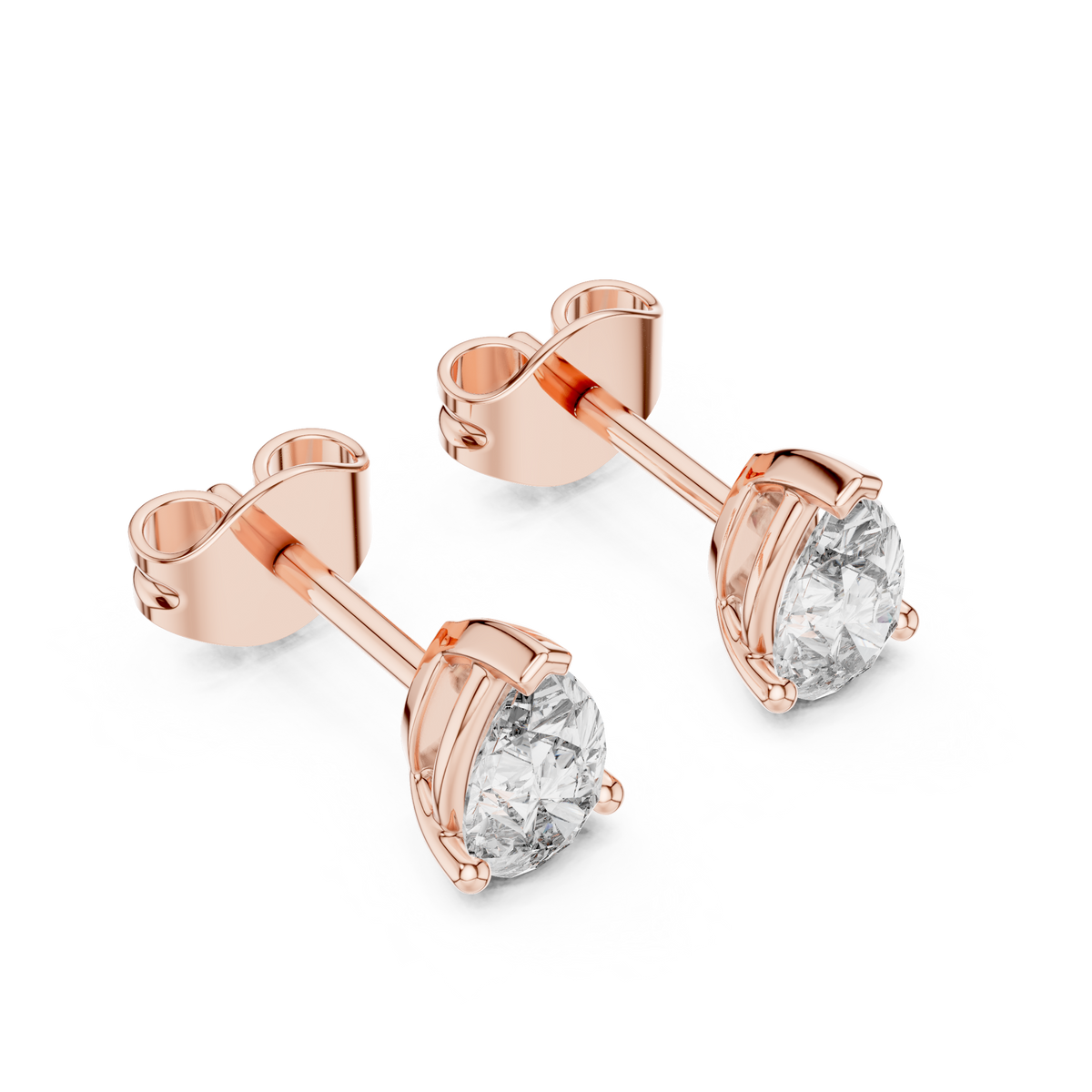 Elara Pear Brilliance Solitaire Stud