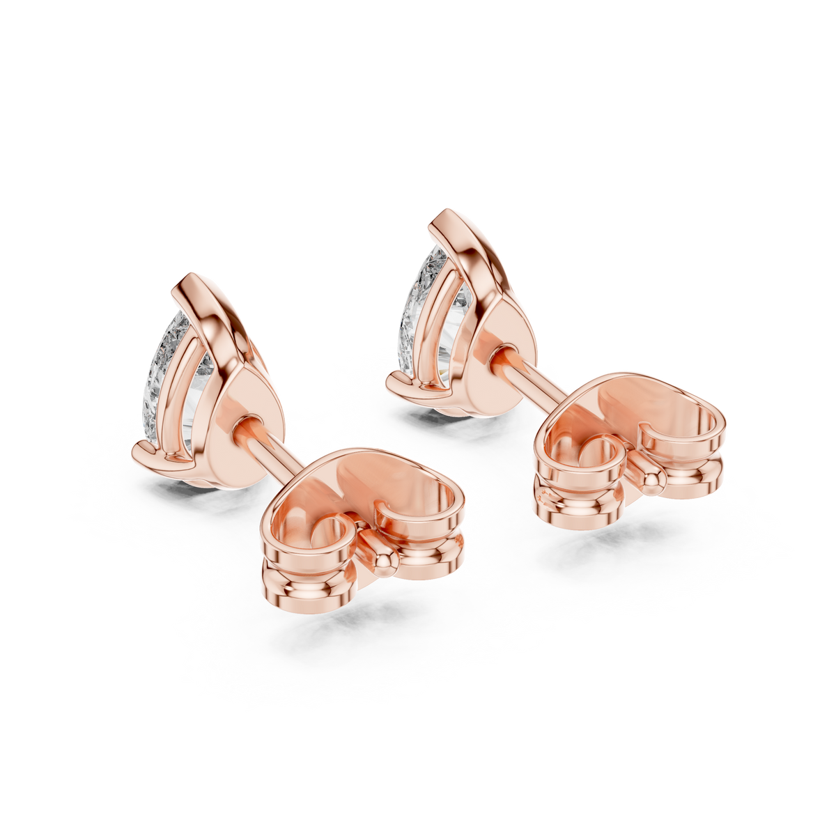 Elara Pear Brilliance Solitaire Stud