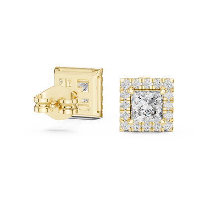 Cavelle Princess Diamond Framed Studs