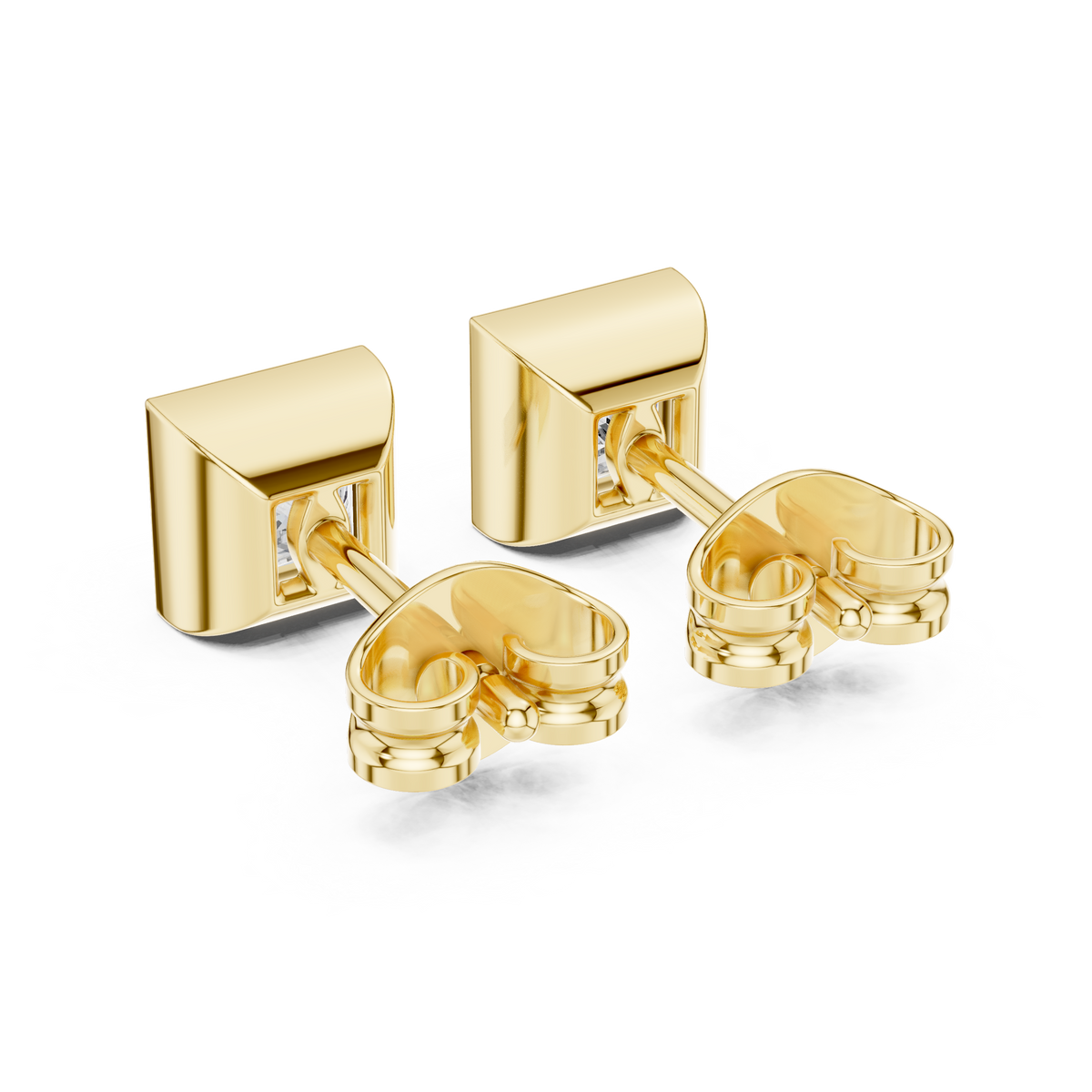 Varelle Princess Diamond Bezel Studs