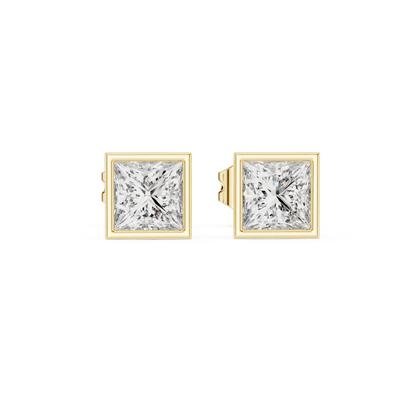 Varelle Princess Diamond Bezel Studs