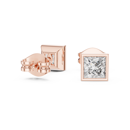 Varelle Princess Diamond Bezel Studs