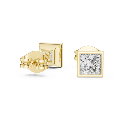 Varelle Princess Diamond Bezel Studs
