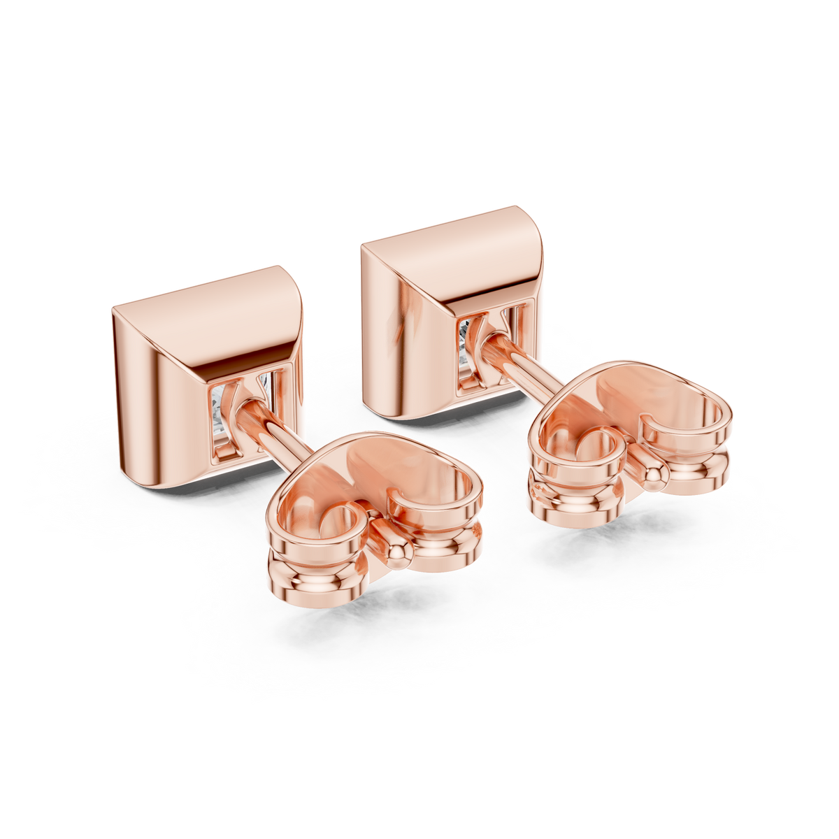 Varelle Princess Diamond Bezel Studs