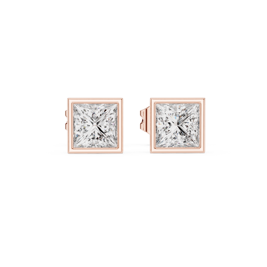Varelle Princess Diamond Bezel Studs
