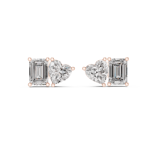 Averelle Emerald Heart Toi Moi Studs