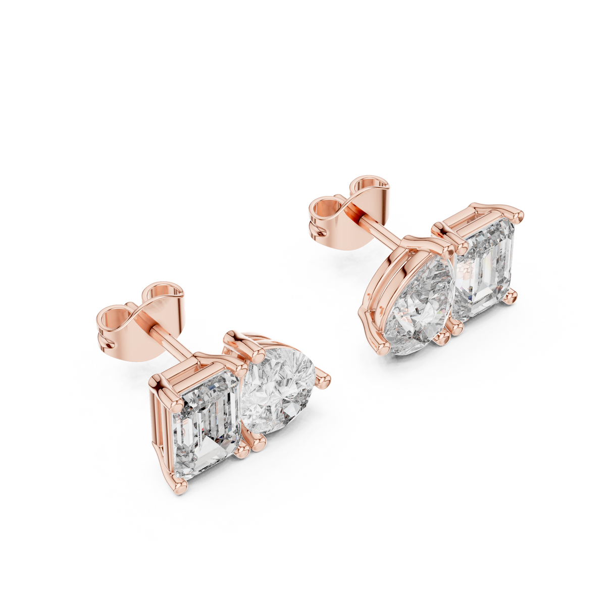 Elvara Pear Emerald Toi Moi Studs