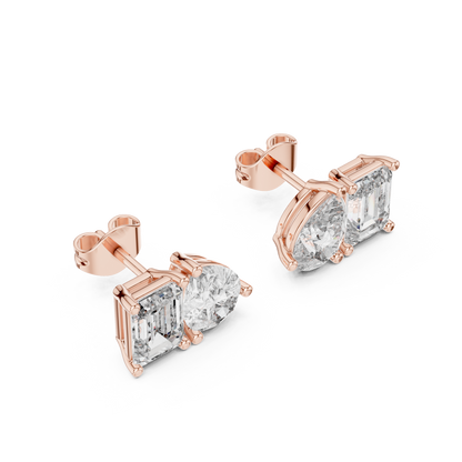 Elvara Pear Emerald Toi Moi Studs