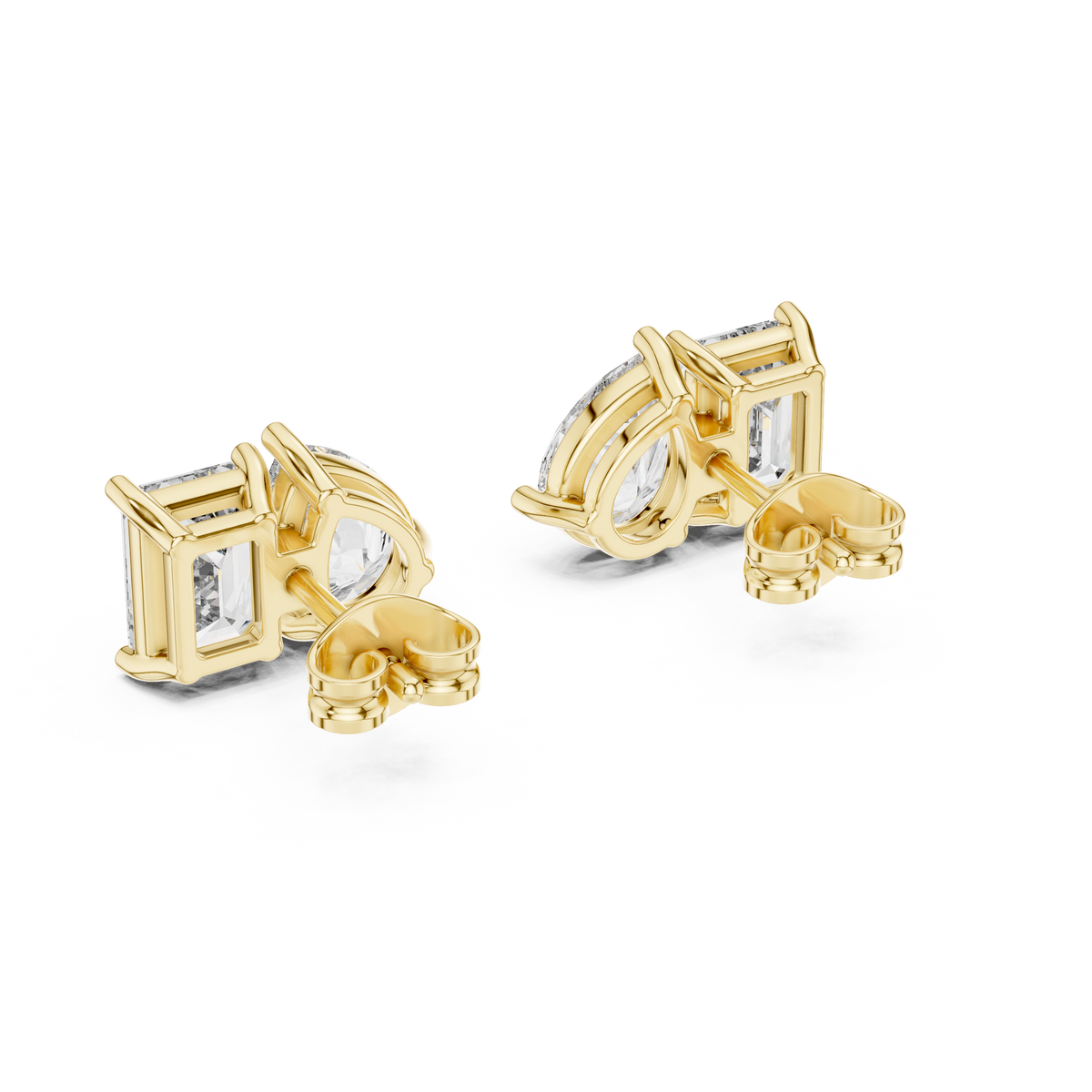 Elvara Pear Emerald Toi Moi Studs