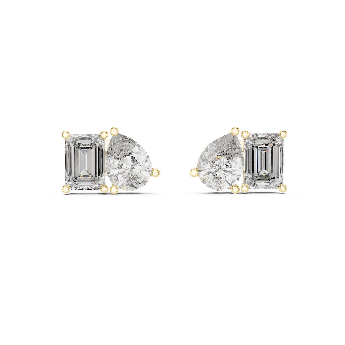 Elvara Pear Emerald Toi Moi Studs