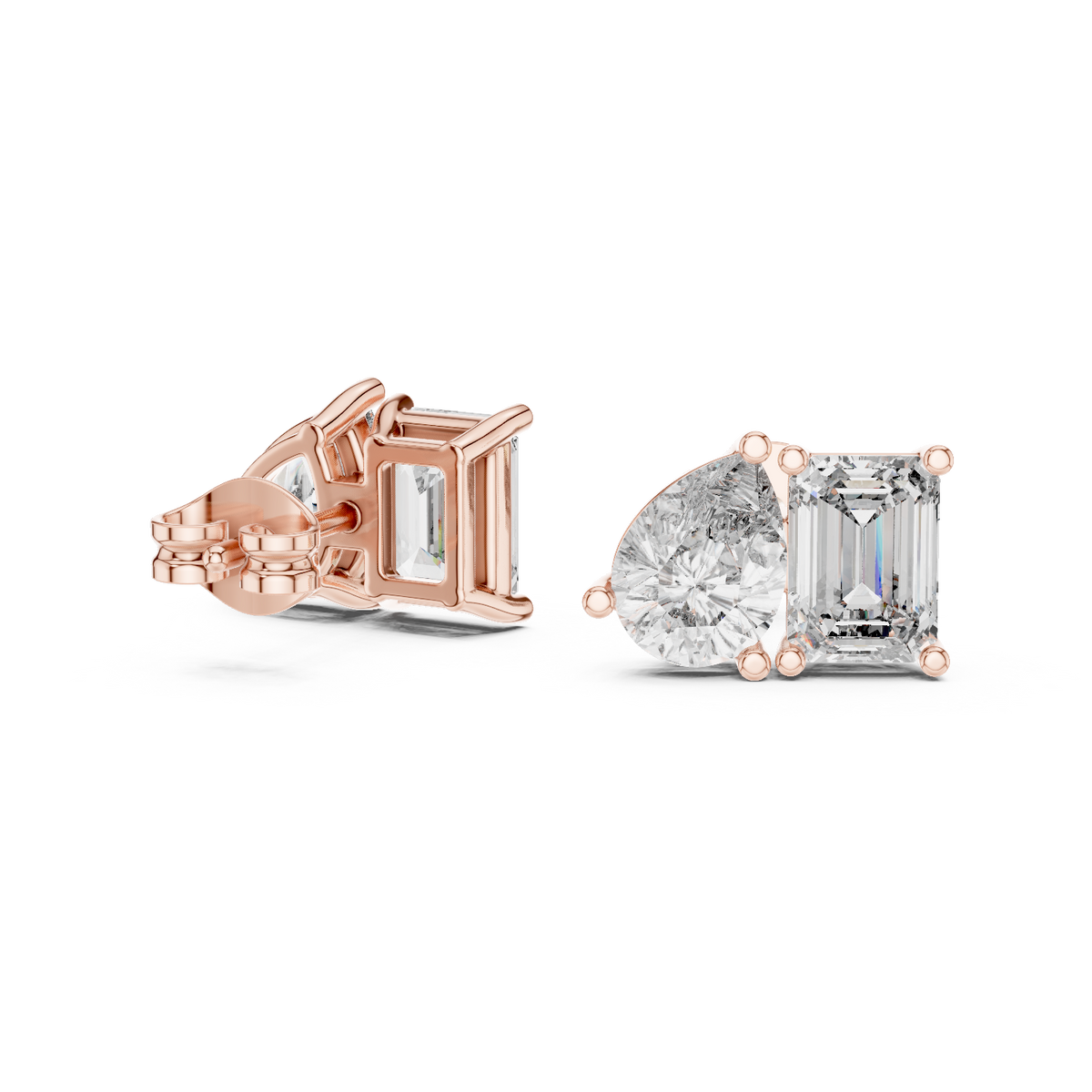 Elvara Pear Emerald Toi Moi Studs
