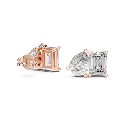 Elvara Pear Emerald Toi Moi Studs