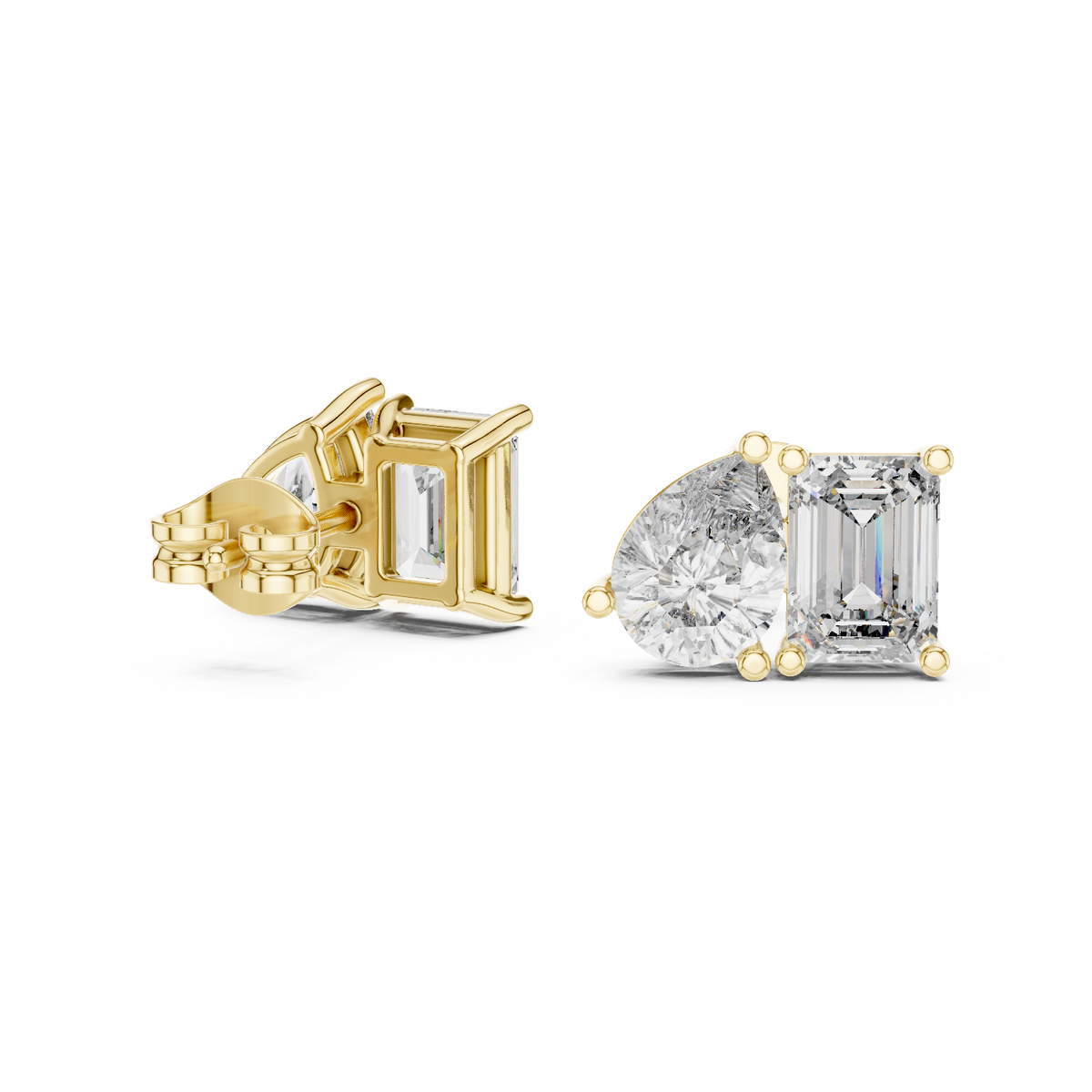 Elvara Pear Emerald Toi Moi Studs