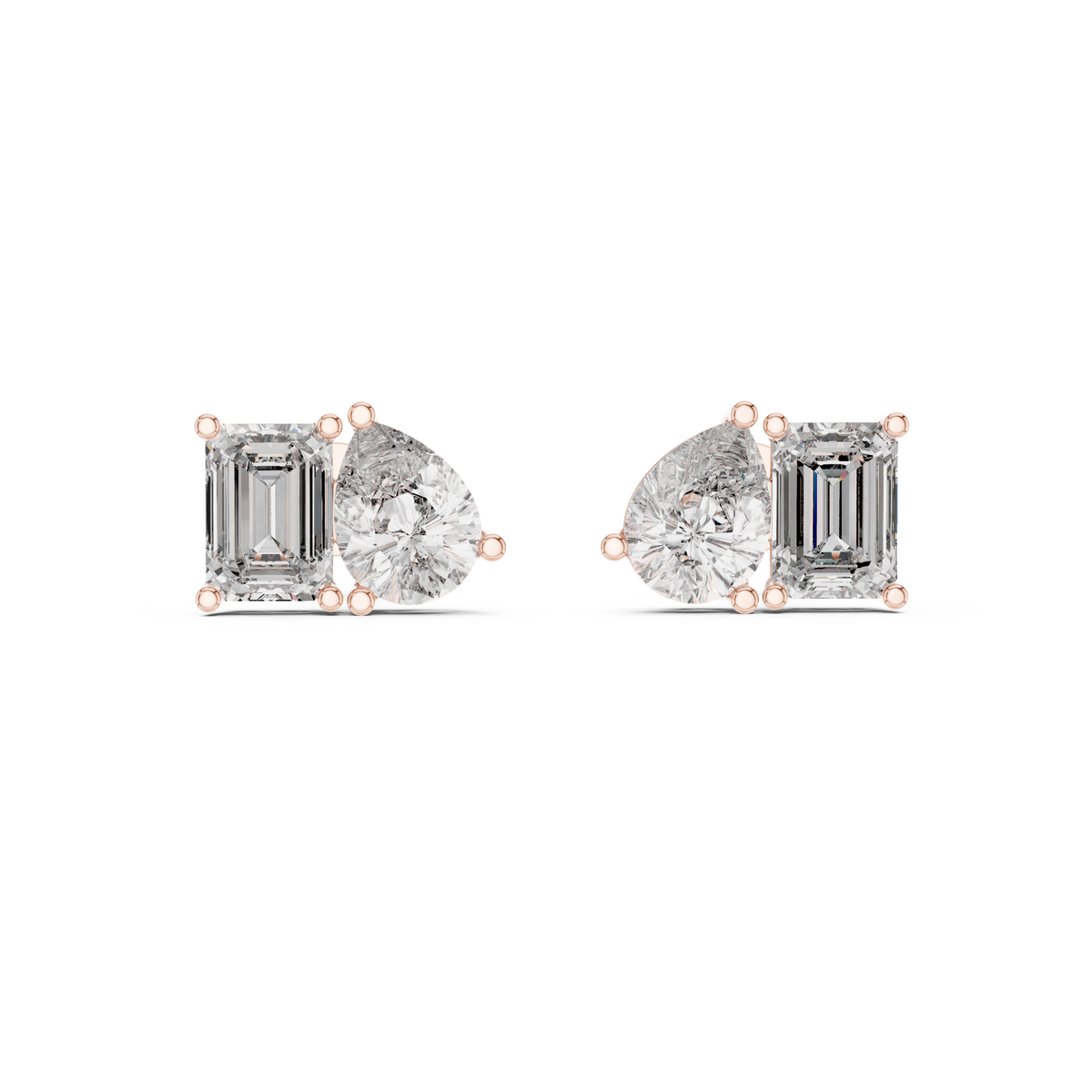 Elvara Pear Emerald Toi Moi Studs