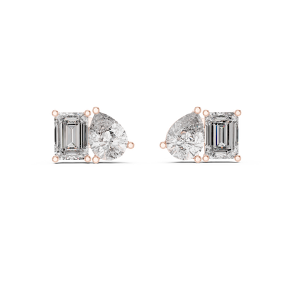 Elvara Pear Emerald Toi Moi Studs