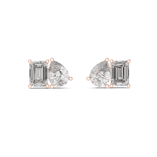 Elvara Pear Emerald Toi Moi Studs