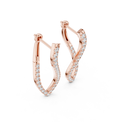 Elisara Twisted Teardrop Hoops
