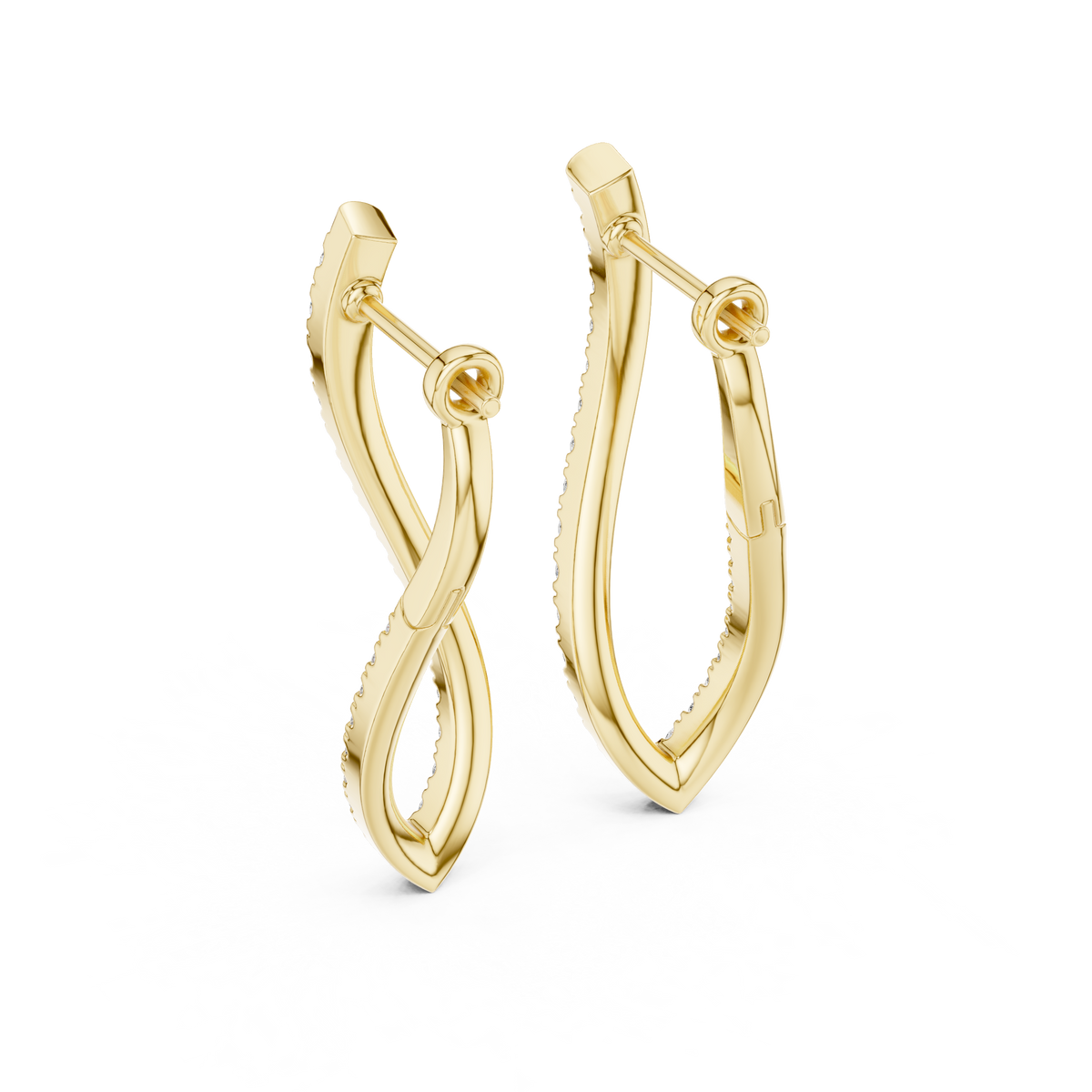 Elisara Twisted Teardrop Hoops