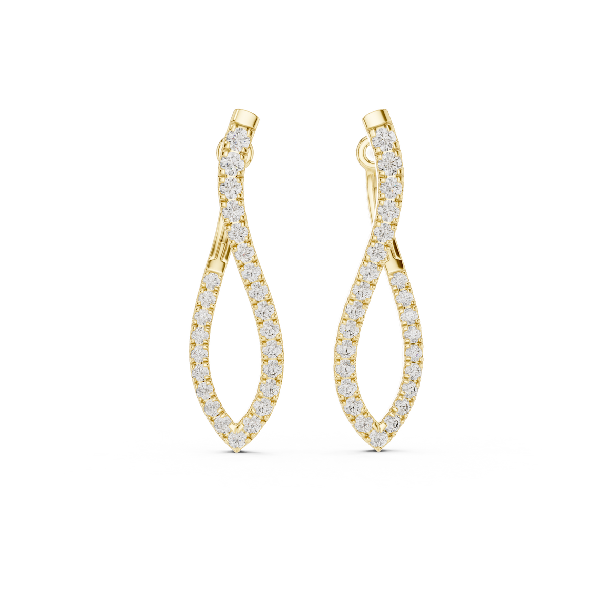 Elisara Twisted Teardrop Hoops