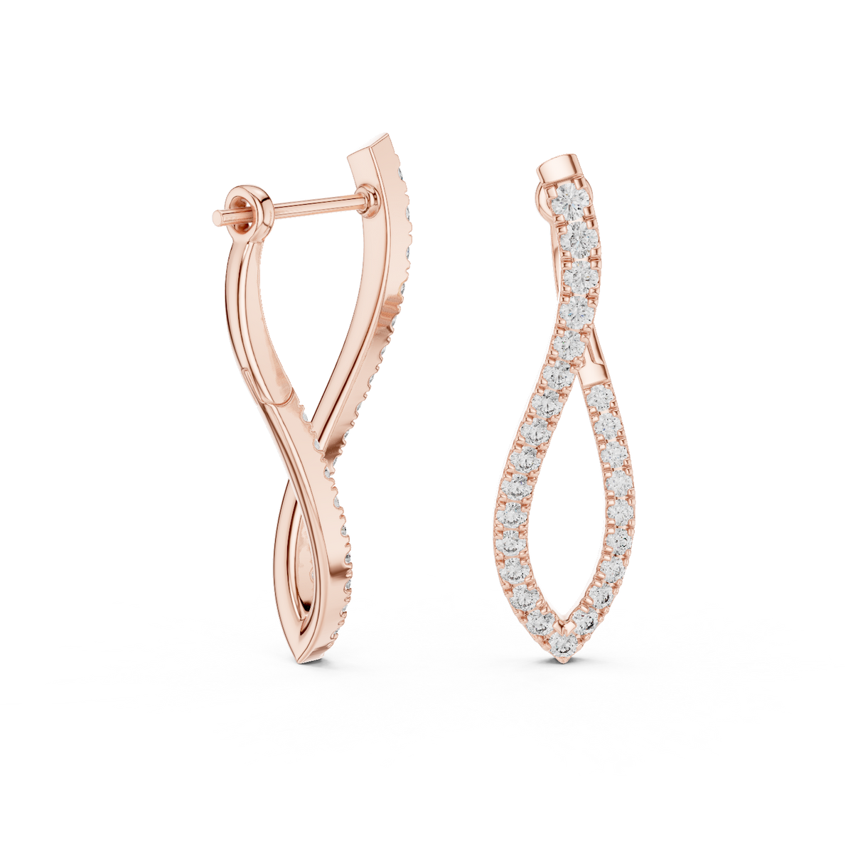 Elisara Twisted Teardrop Hoops