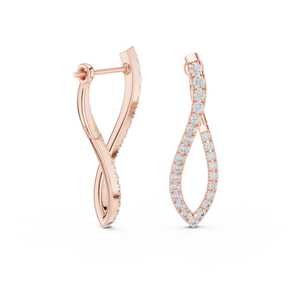 Elisara Twisted Teardrop Hoops